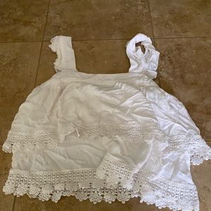 a ruffle cute crop top